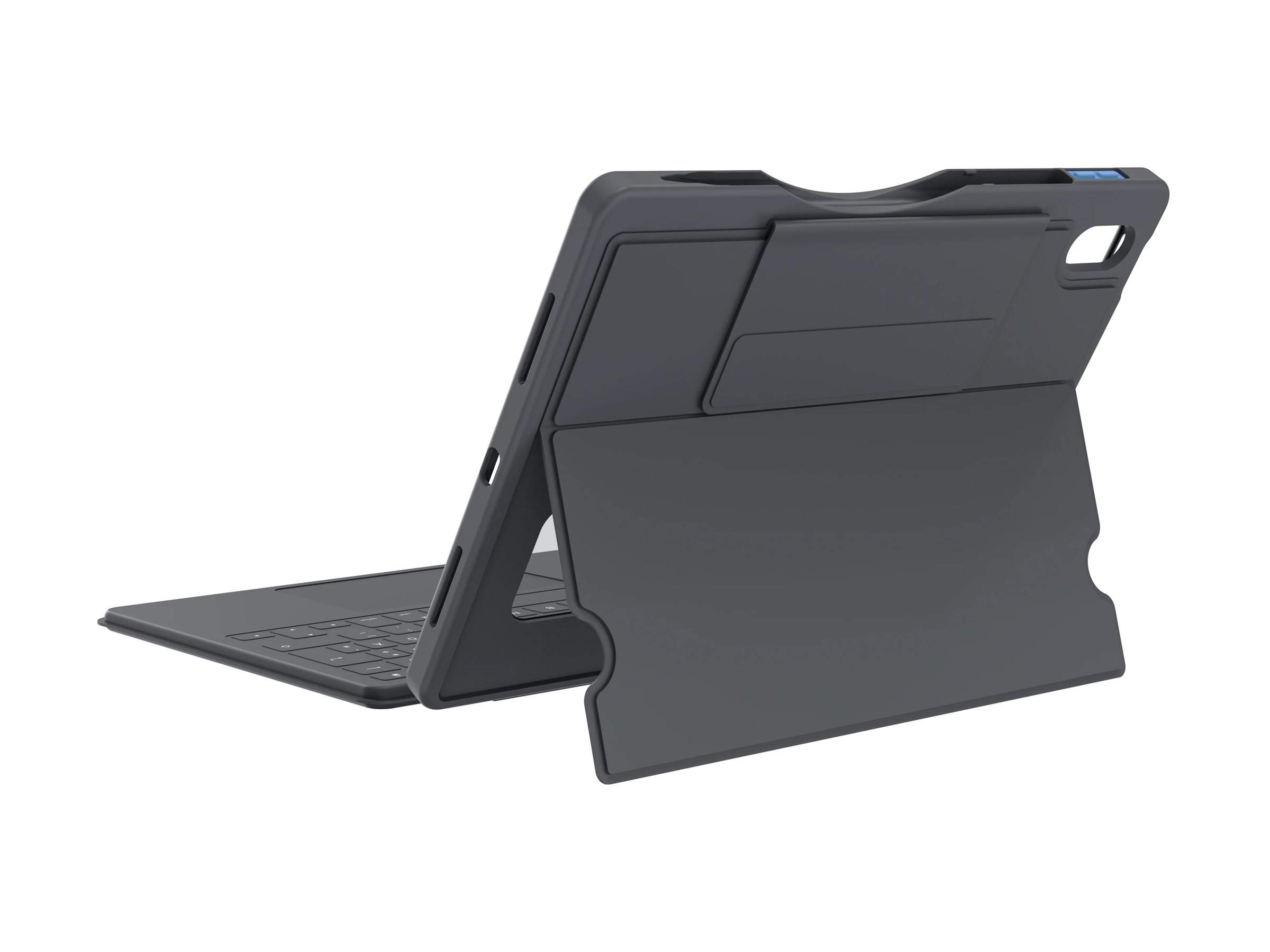 DEQSTER Touch PLUS Tastatur und Foliohülle 10.9" QWERTZ Deutsch Grau