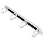 ROLINE 19 Zoll Rangierpanel 1 HE mit Bürstenleiste 44x60mm grau (26.21.0262)