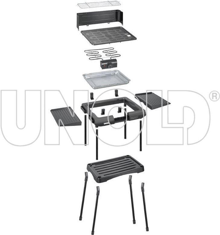 Unold Vario 58565 Elektrogrill Kochstation 1600 W Schwarz