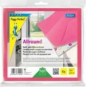 Peggy Perfect Spül-und Allzwecktuch "Allround", 4er Pack Maße: 380 x 380 mm, Farbe: rosa - 1 Stück (31024)