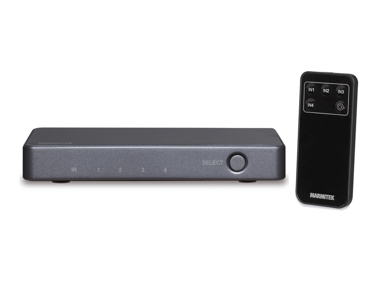 Marmitek Connect 620 UHD 2.0 Video/Audio-Switch 4x HDMI Grau
