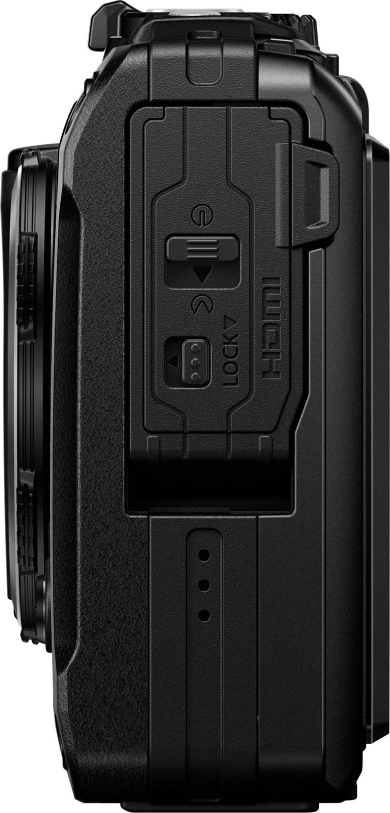 OM System Tough TG-7 schwarz - Robuste Outdoor-Kamera, 12 MP, 4K, 15m wasserdicht (V110030BU000)