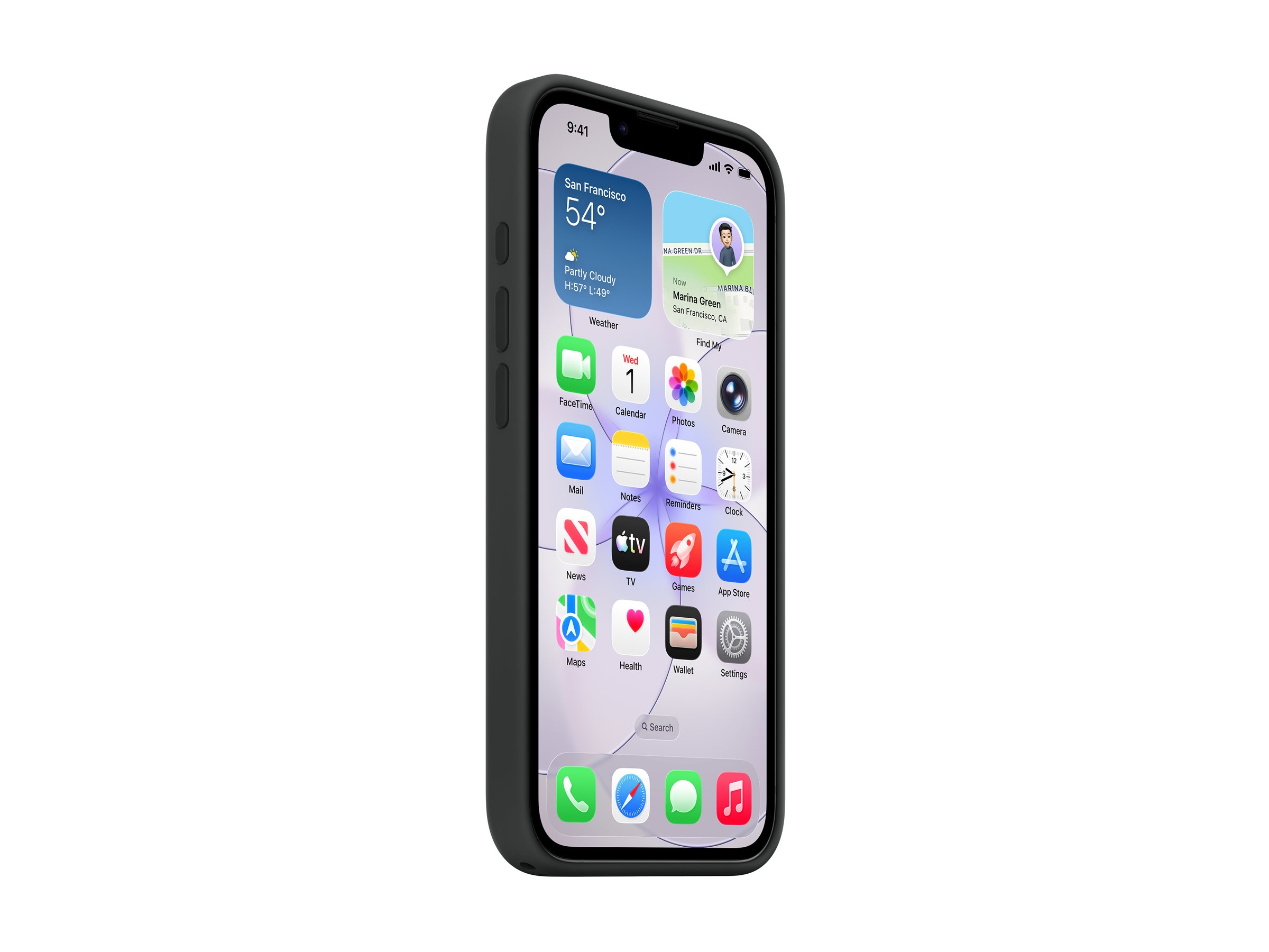 Apple iPhone 17e Silikon-Hülle mit MagSafe 6,1" Schwarz