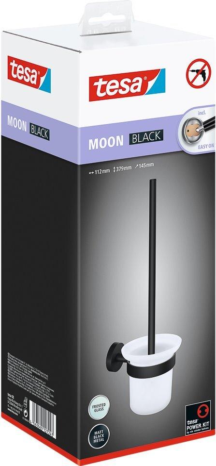 tesa MOON BLACK Klobürsten-Garnitur Klebstoff Metall (40561-00000-00)