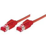 Industrie-Patchkabel S/FTP, PiMF, CAT.6A EIA/TIA, Class EA, rot, 5,0 m Ölbeständiges Spezialkabel für Industrie-Einsatz, für 10 Gigabit/s, mit Draka-Kabel und Hirosesteckern TM21 (77905R)