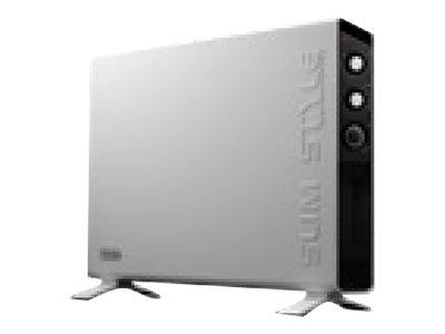 De'Longhi Slim Style HCX 3220FTS Konvektor 2000 W für 60 m² Schwarz/Weiß