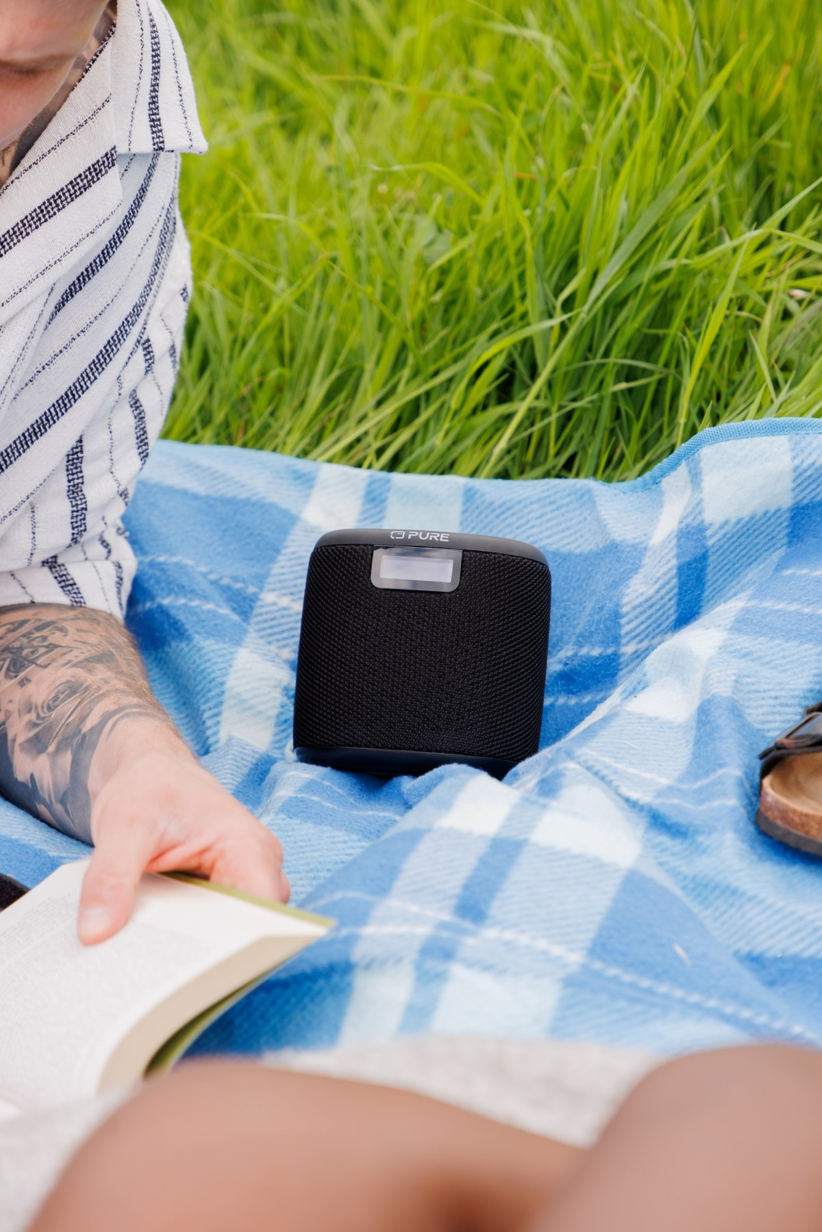 Pure Woodland Mini Tragbarer Lautsprecher Kabellos Bluetooth 5 Watt IP67 Schwarz
