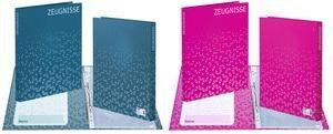 HERMA Zeugnisringbuch, DIN A4, pink aus stabilem Karton, stabiles Cover, komplett bedruckt, - 1 Stück (20173)
