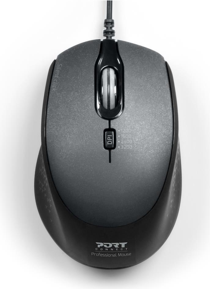 Port MOUSE OFFICE PRO SILENT WIRED - BLACK (900711)
