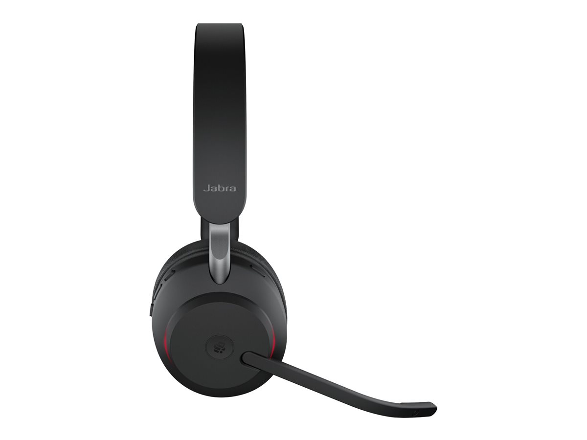 Jabra Evolve2 65 MS Stereo On-Ear Headset Bluetooth Schwarz
