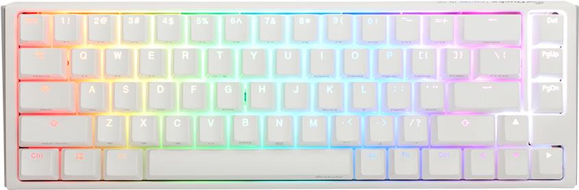 Ducky One 3 Classic Pure White SF Gaming Tastatur, RGB LED - MX-Silent-Red (US) (DKON2167ST-SUSPDPWWWSC1)
