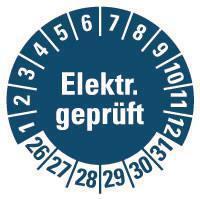 HEIN Industrieschilder HEIN 187804Prüfpl.El.gep. 26-31 bl PF O30mm 500/RO (187804)