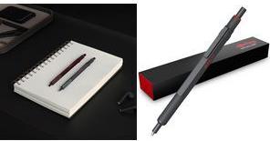 rotring Druckkugelschreiber 600, Darkstone hochwertiges Ganzmetall-Gehäuse, klassisches Sechskant - 1 Stück (2204408)