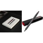 rotring Druckkugelschreiber 600, Darkstone hochwertiges Ganzmetall-Gehäuse, klassisches Sechskant - 1 Stück (2204408)