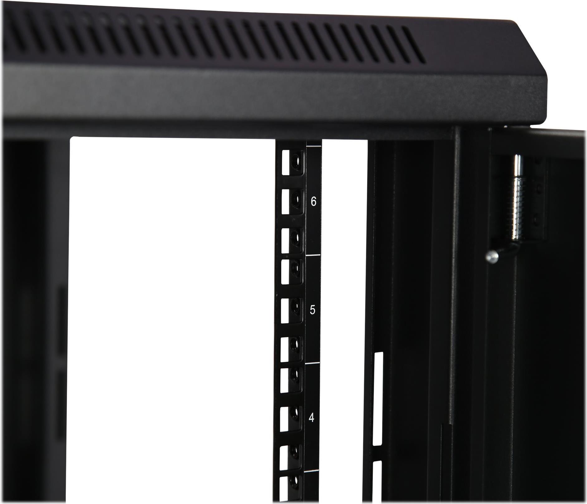 StarTech.com RK616WALM 6U Wandmontage Server Rack Schwarz