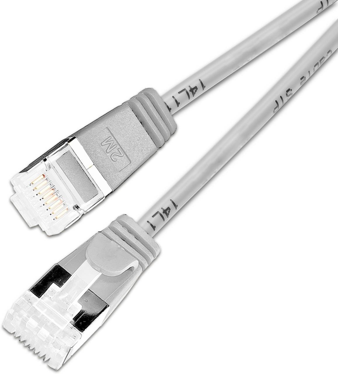 Slim Wirewine SLIM-LS-K6A 0.25 50 Cat6a U/FTP 0,25 m grau