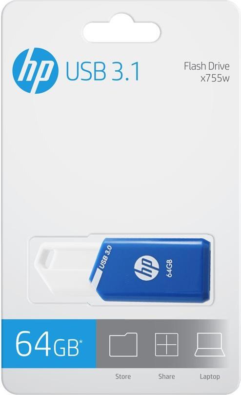 HP x755w USB-Stick 64 GB USB 3.2 Gen 1 Blau, Weiß