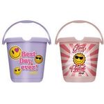 keeeper Deco-Putzeimer ilvie "Emoji Positiv", rund, 10 Liter Farbe: nordic-pink, mit Aufdruck, Material: PP, - 1 Stück (1260158135500)