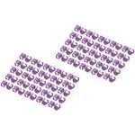 DIGITUS Farbclips für Patchkabel - Violett RJ45 Stecker Farbe Violett 100 Stk. (A-CC-VI)