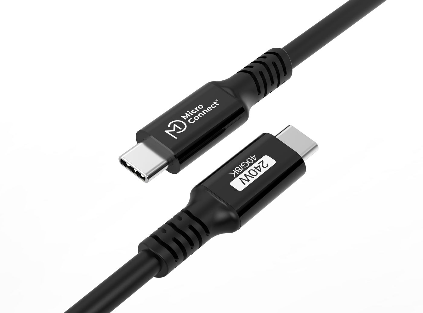 MicroConnect USB4CC15-240W USB-Kabel USB4 Gen 3x2 USB C 1,5 m 240 W Schwarz