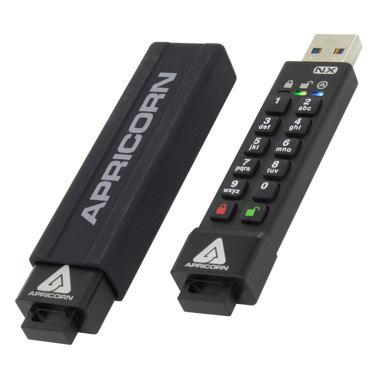 Apricorn Aegis Secure Key 3NX 8 GB USB-Flash-Laufwerk Schwarz