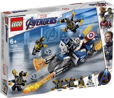 LEGO Marvel Super Heroes LEGO® MARVEL SUPER HEROES 76123 Captain America: Outrider-Attacke (76123)