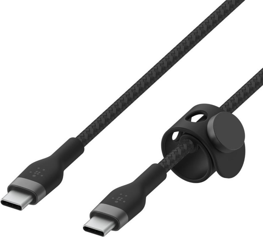 Belkin BOOST↑CHARGE PRO Flex USB-C auf USB-C Kabel 1 m USB 2.0 Geflochten Schwarz