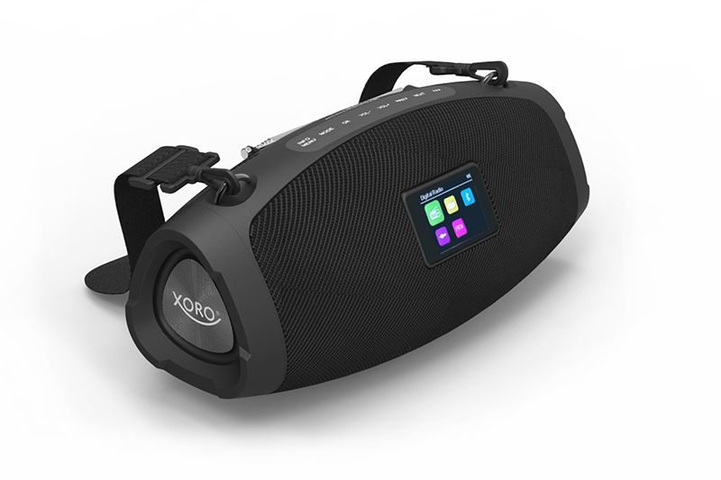Xoro DAB 800 Tragbares Radio Stereo DAB+ FM IP44 Schwarz
