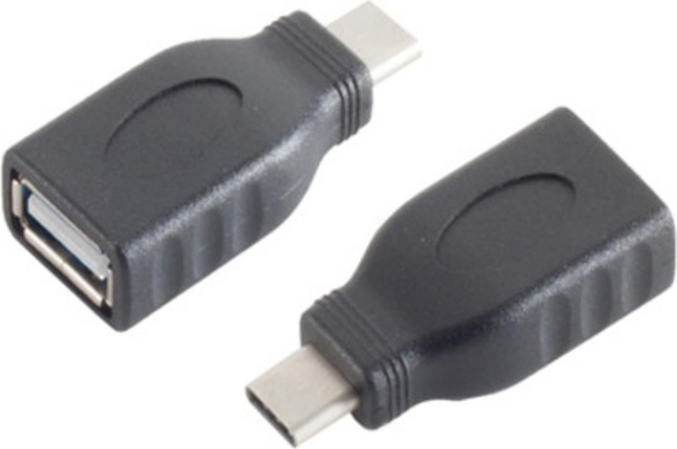 S-Conn 13-20013 USB 3.1 C USB 2.0 A Schwarz Kabelschnittstellen-/adapter (13-20013)
