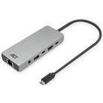 ACT AC7095 laptop-dockingstation & portreplikator Kabelgebunden USB 3.2 Gen 1 (3.1 Gen 1) Type-C Grau (AC7095)