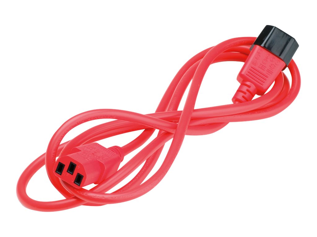 ROLINE Apparate-Verbindungskabel IEC 60320 C13/C14 1,8 m Rot