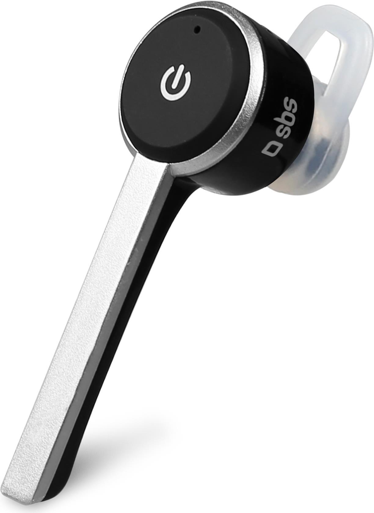 SBS TEEARSETBT200K Kopfhörer & Headset Kabellos im Ohr Anrufe/Musik Mikro-USB Bluetooth Schwarz - Silber (TEEARSETBT200K)