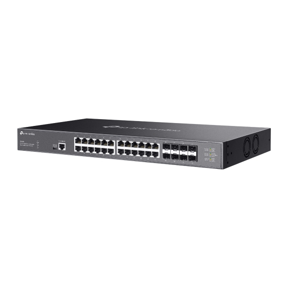 TP-Link Omada SX3832 V1.6 L2+ Managed Switch 24 x 10GBASE-T 8 x 10GE SFP+ Schwarz