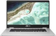 Asus Chromebook 39.6 cm (15.6" ) Chromebook N3350 4 GB 64 GB eMMC Intel HD Graphics 500 Google Chrome OS Silber (90NX01R1-M01860)