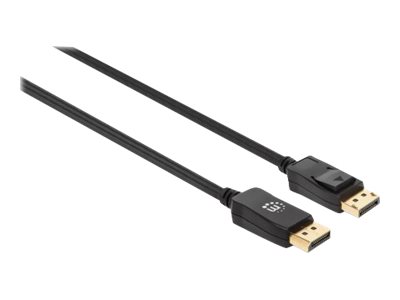 Manhattan DisplayPort 1.4 Kabel 8K@60Hz 4K@120Hz 2 m Schwarz