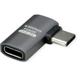 ROLINE USB4 40G Typ C Adapter ST/BU 90° flach Alu (12.03.2932)