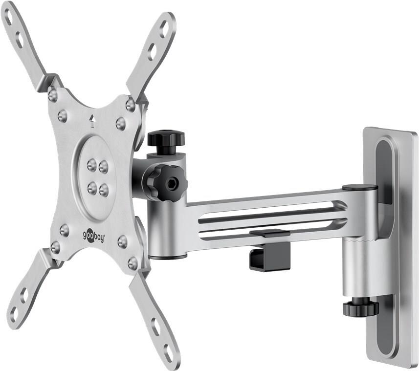 Goobay TV-Wandhalterung Caravan FULLMOTION (M), Silber (71988)