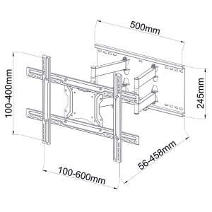 ART TV-Halterung 40"-80" 60 kg VESA 400 x 600 mm AR-87
