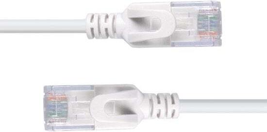 Lindy 2m Cat.6A U/UTP Ultra Slim Netzwerkkabel, grau RJ45-Stecker, 500MHz, Kupfer, 28AWG (47584)