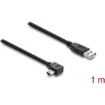 Delock USB 2.0 Kabel Typ-A Stecker zu Typ Mini-B rechts gewinkelt (81651)