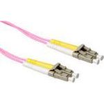 ACT 17 meter LSZH Multimode 50/125 OM4 fiber patch cable duplex with LC connectors (RL9717)