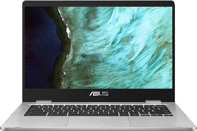 Asus Chromebook 35.6 cm (14.0" ) Chromebook N3350 4 GB 64 GB eMMC Intel HD Graphics 500 Google Chrome OS Silber (90NX01Y1-M03620)
