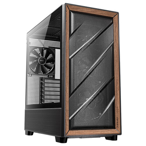 Antec FLUX Midi Tower E-ATX Schwarz Holz