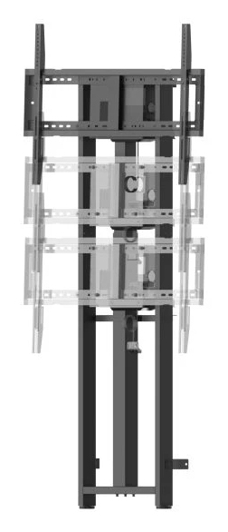 ViewSonic VB-STND-104 Motorisierter Monitorständer 55"-86" Schwarz