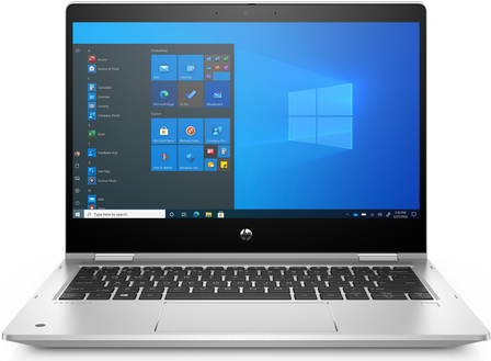HP ProBook x360 435 G8 - Flip-Design - Ryzen 5 5600U / 2.3 GHz - Win 10 Pro 64-Bit - Radeon Graphics - 8 GB RAM - 256 GB SSD NVMe, HP Value - 33.8 cm (13.3) IPS Touchscreen 1920 x 1080 (Full HD) - Wi-Fi 5 - Pike Silver Aluminium - kbd: Deutsch - mit HP 2 years Offsite Notebook1 B