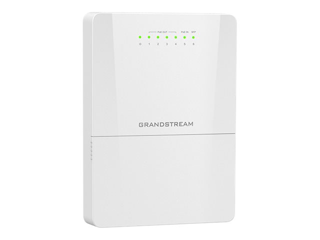 Grandstream GWN7710 Series GWN7710R Outdoor Managed Switch 6 Ports 5x GbE PoE + 1x 2.5G SFP Weiß
