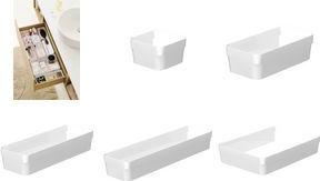 smartstore Schubladeneinsatz COMPACT SORT, 300 x 100 mm weiß, Maße: (B)300 x (T)100 x (H)60 mm, - 1 Stück (19310)