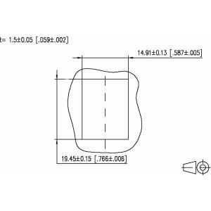 BTR C6Amodul K 270° Einzelmodul, Keystone Einbaubuchse Bauform Keystone, Kabelzuführung 270° (130B22-E)
