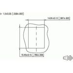 BTR C6Amodul K 270° Einzelmodul, Keystone Einbaubuchse Bauform Keystone, Kabelzuführung 270° (130B22-E)