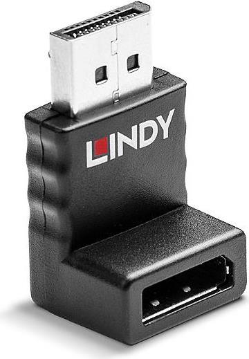 Lindy DisplayPort Adapter DisplayPort (M) nach unten gewinkelt bis DisplayPort (W) DisplayPort 1,2 4K Unterstützung Schwarz (41366)  - Onlineshop JACOB Elektronik